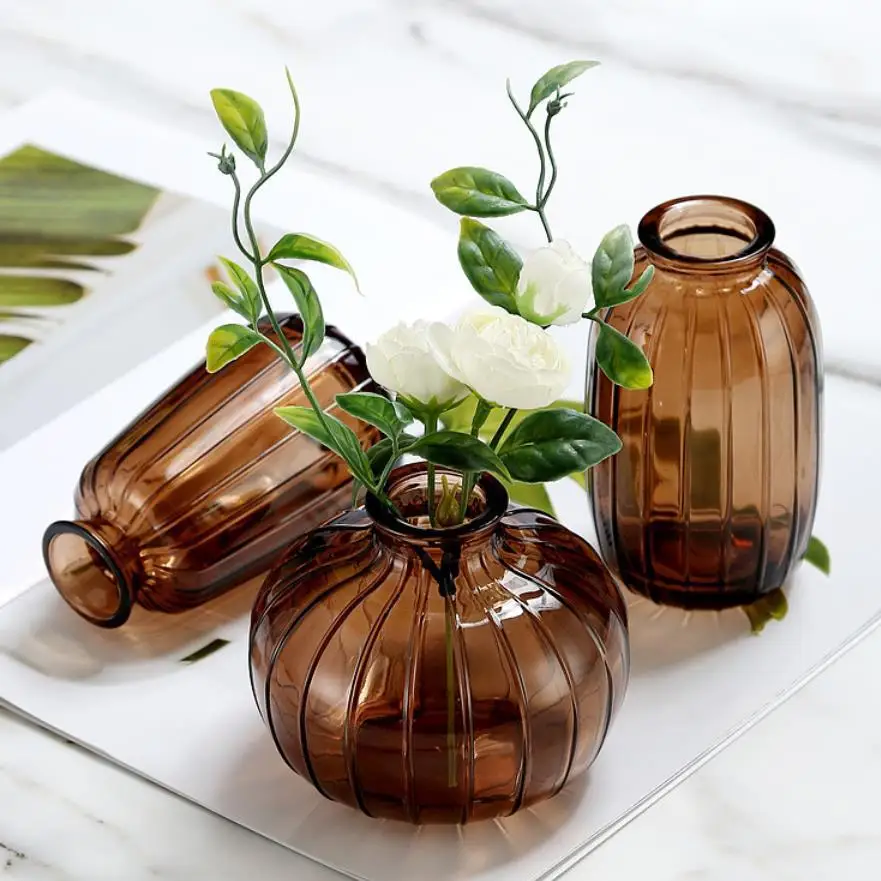 Hot Sale Coloured Hand Blown Murano Glass Vases Bulk Wedding Glass Vase For Flowers