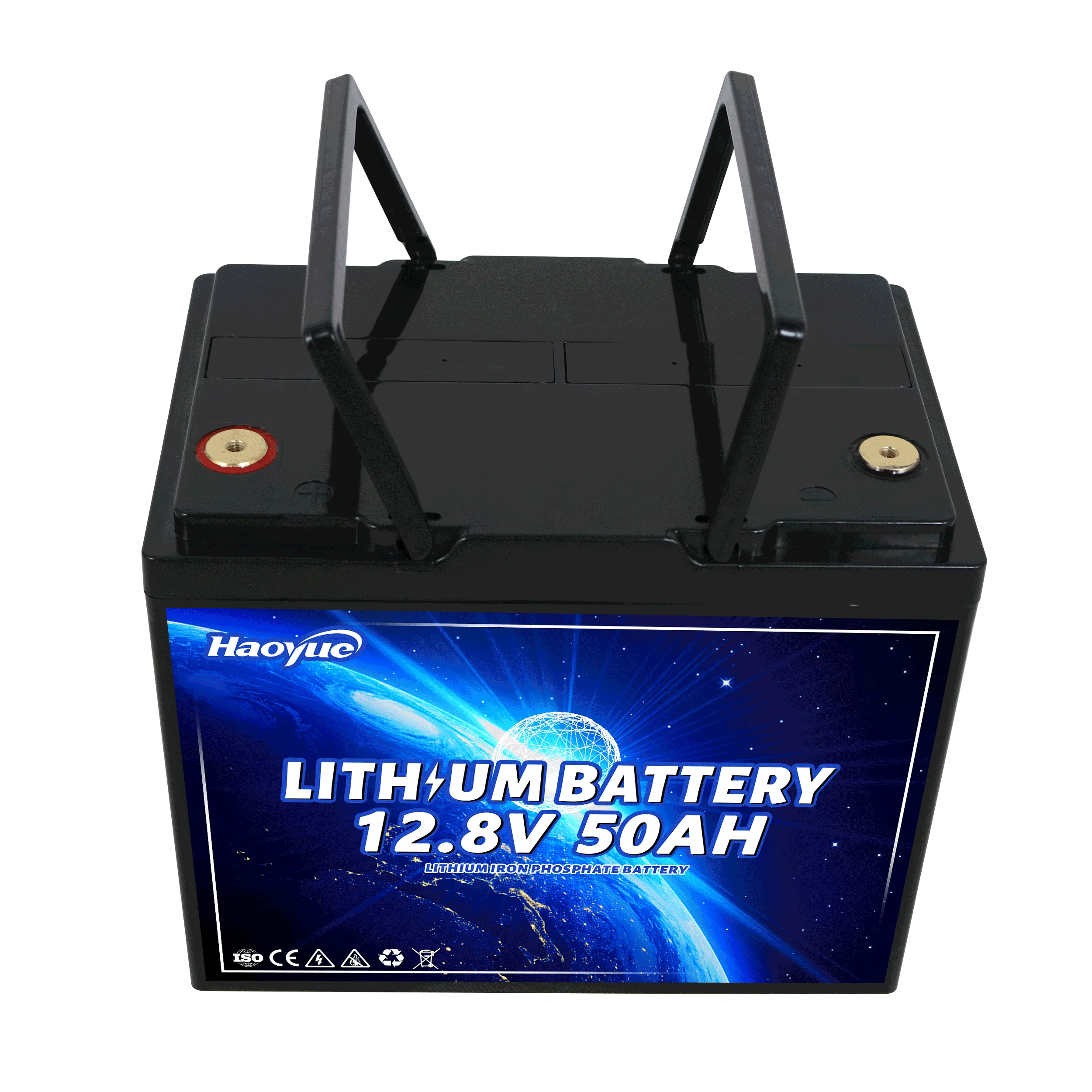 Солнечная батарея многократного цикла глубокого заряда-разряда 12V 24v Вольт лодка батареи 12v 50ah LiFePO4