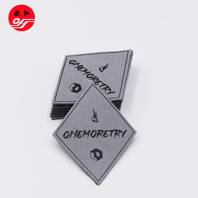 Hot Sale Custom Embossed PU Leather Label for Clothing