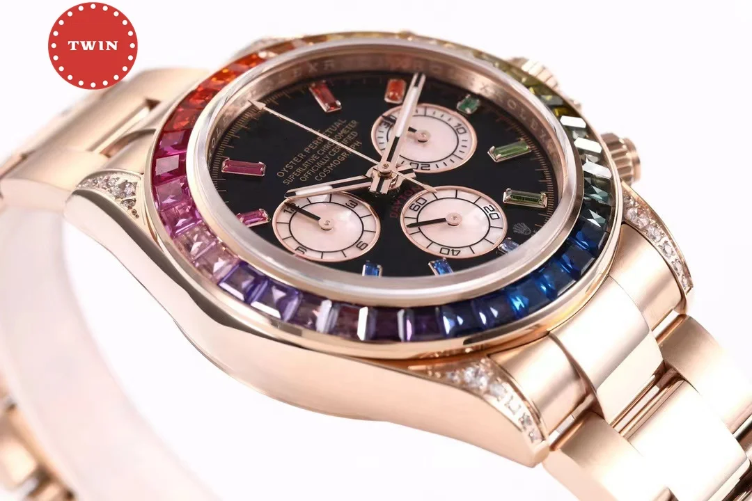 Diver RM watch BLF factory 116595 ETA 4130 movement 904L steel Scratch resistant sapphire Rainbow Diamond Crystal timing watch