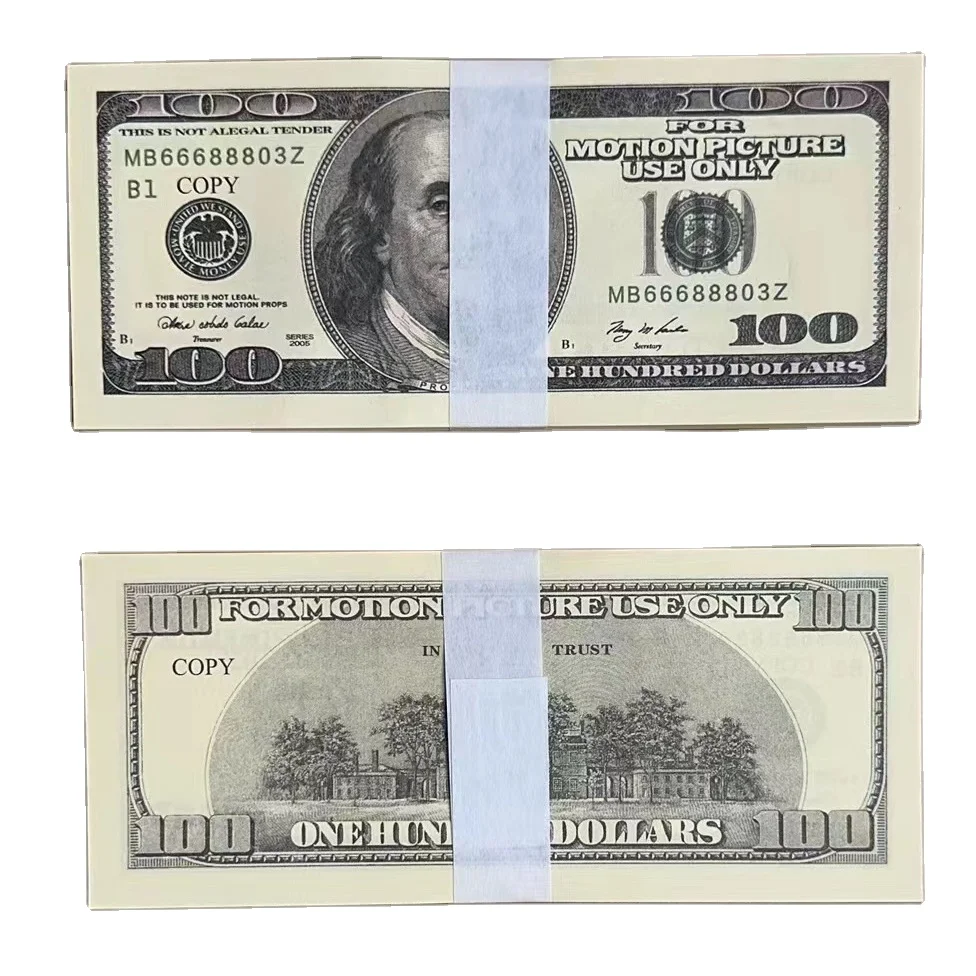 Custom EURO Bank Ancestor Money Notes Movie Prop Cash US Dollar Prop Money for Party Game Decoration