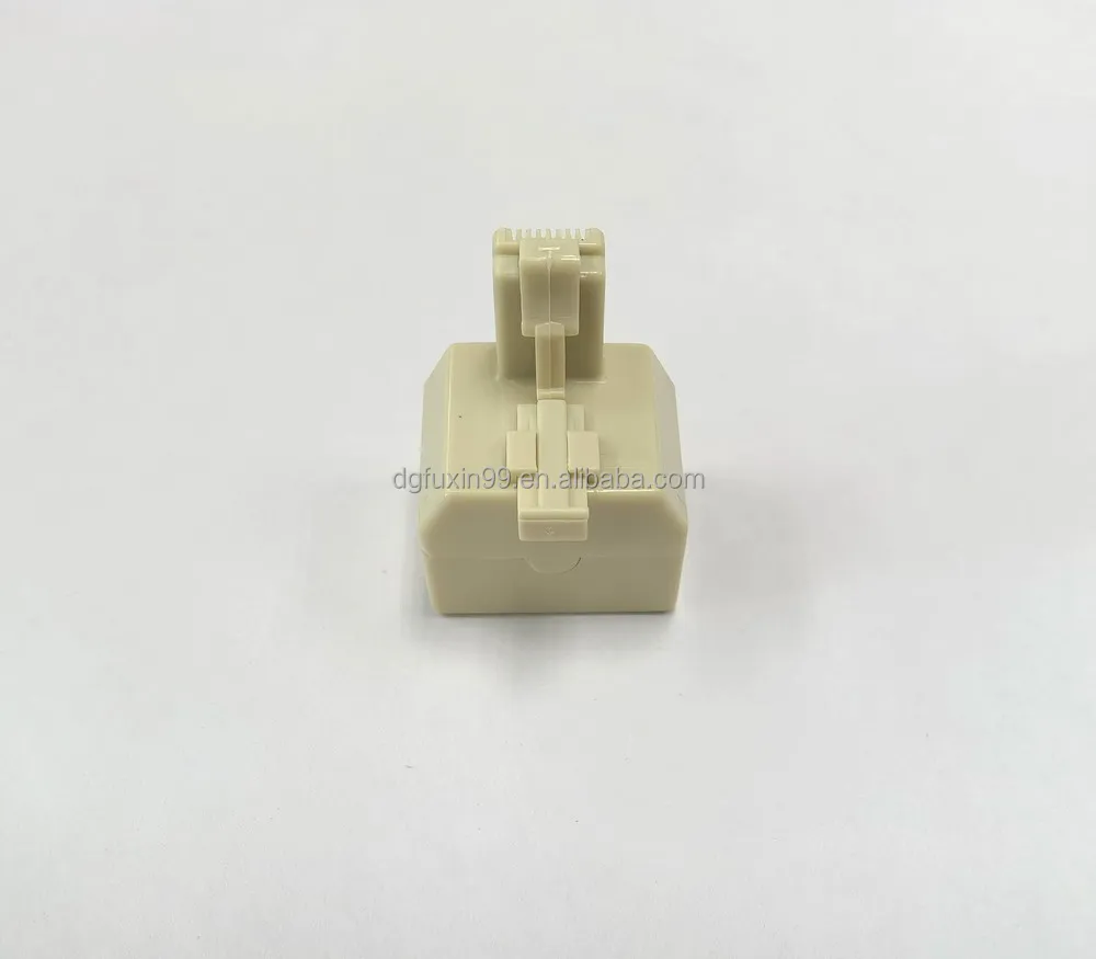 Hot selling Two Way Telephone line splitter 2xRJ45 jack adaptor