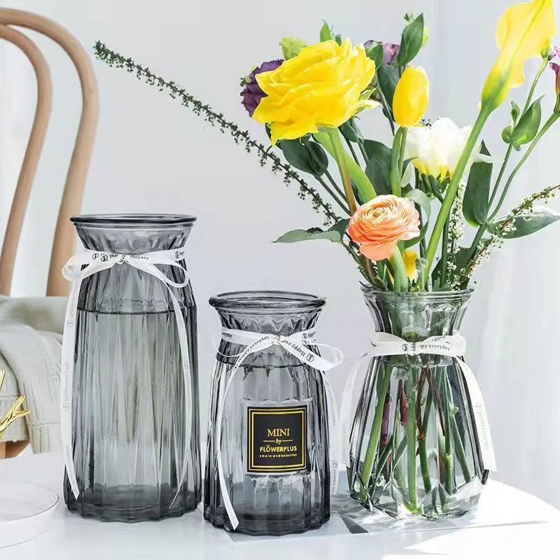 Clear Glass Bud Vases Glass Floor Vases For Wedding Cheap Glass Flower Vases Product