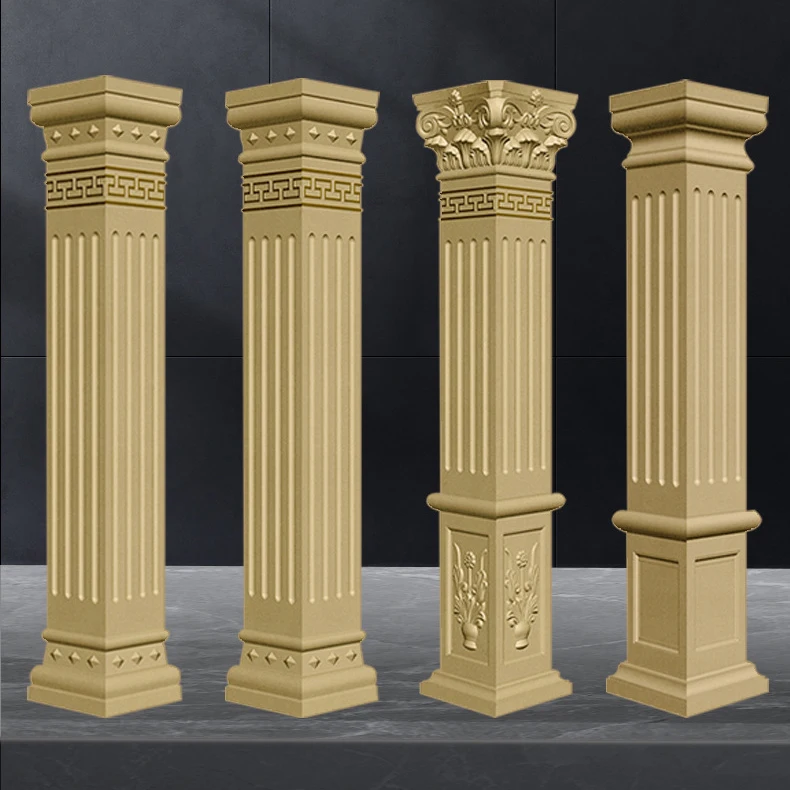 TONGYUAN ABS plastic mold for concrete cast Roman column pillar mould