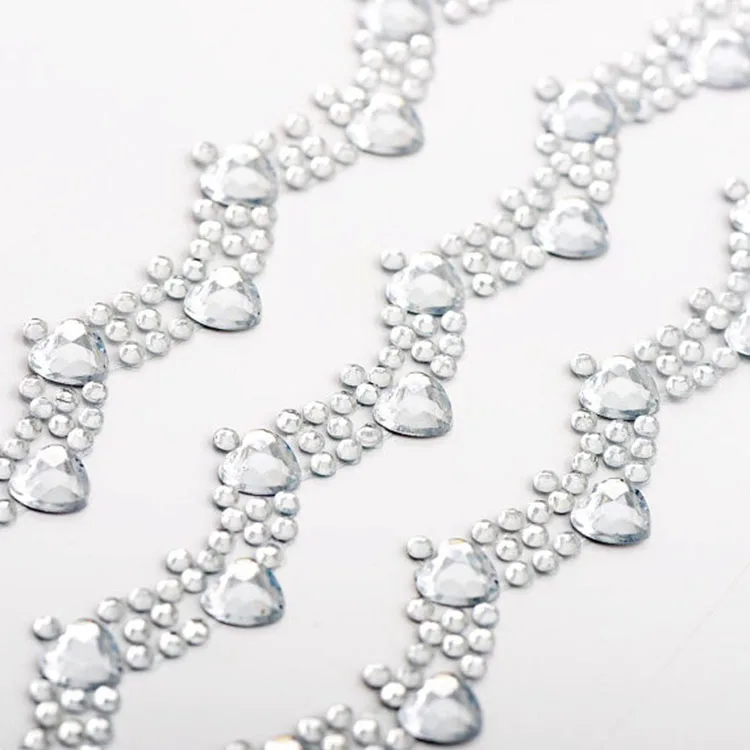 Gem Crystal Stickers Adhesive Rhinestones Diamond Pearl Stickers