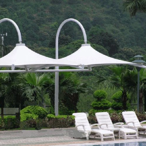 Наружный архитектурный мембранный зонт для зоны отдыха