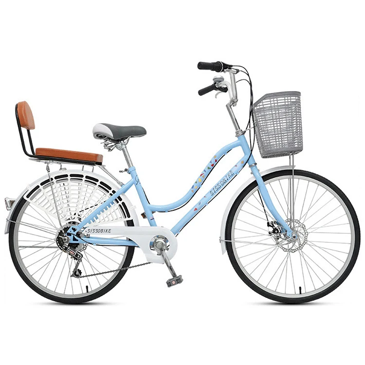 Cheap city bike 24 inch 26 inch bicycle Upgraded version city bike with back seat bicycles for women