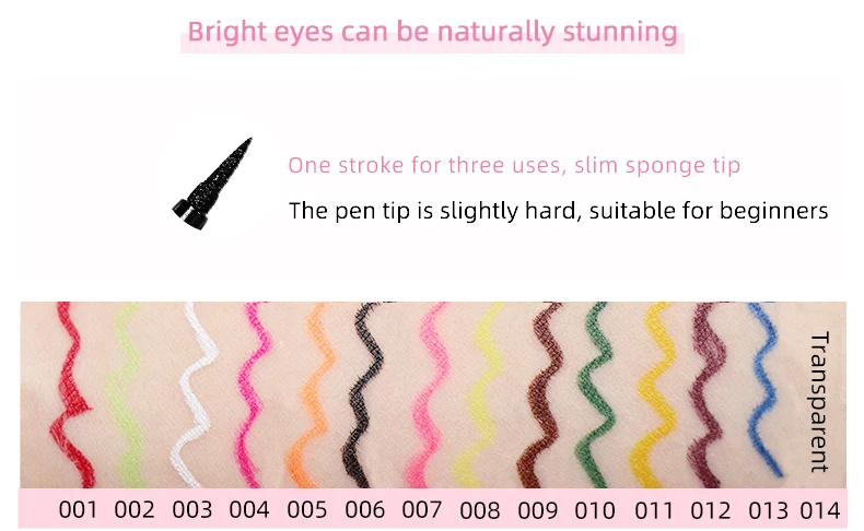 Wholesale young women self-adhesive natural eyeliner makeup