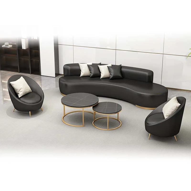 European design beauty nail salon sofa benches for hair salon waiting area furniture set seating reception sofa chair