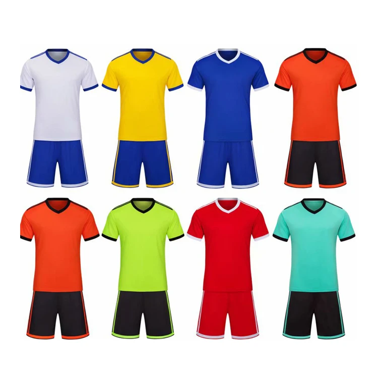 Customized Blank Printing Design Uniform Training Men Soccer Kit Jersey 2023