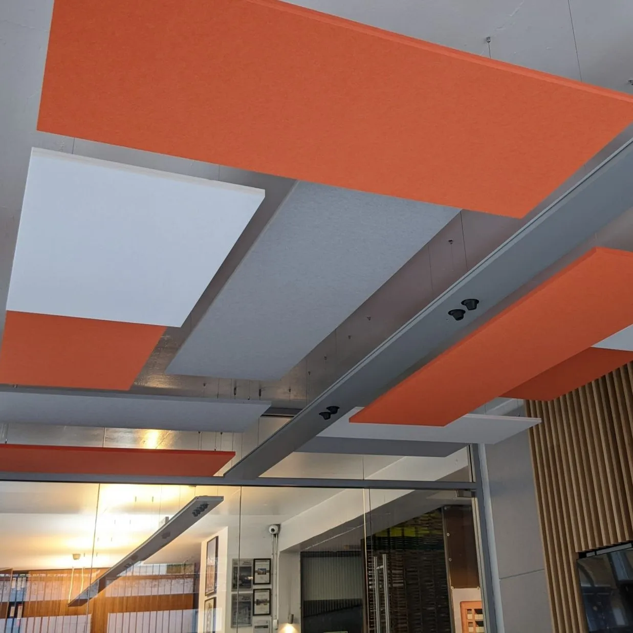 Acoustical ceiling panel design for house decor polyester acoustic panel acoustic foam ceiling soundproof material 100%polyester