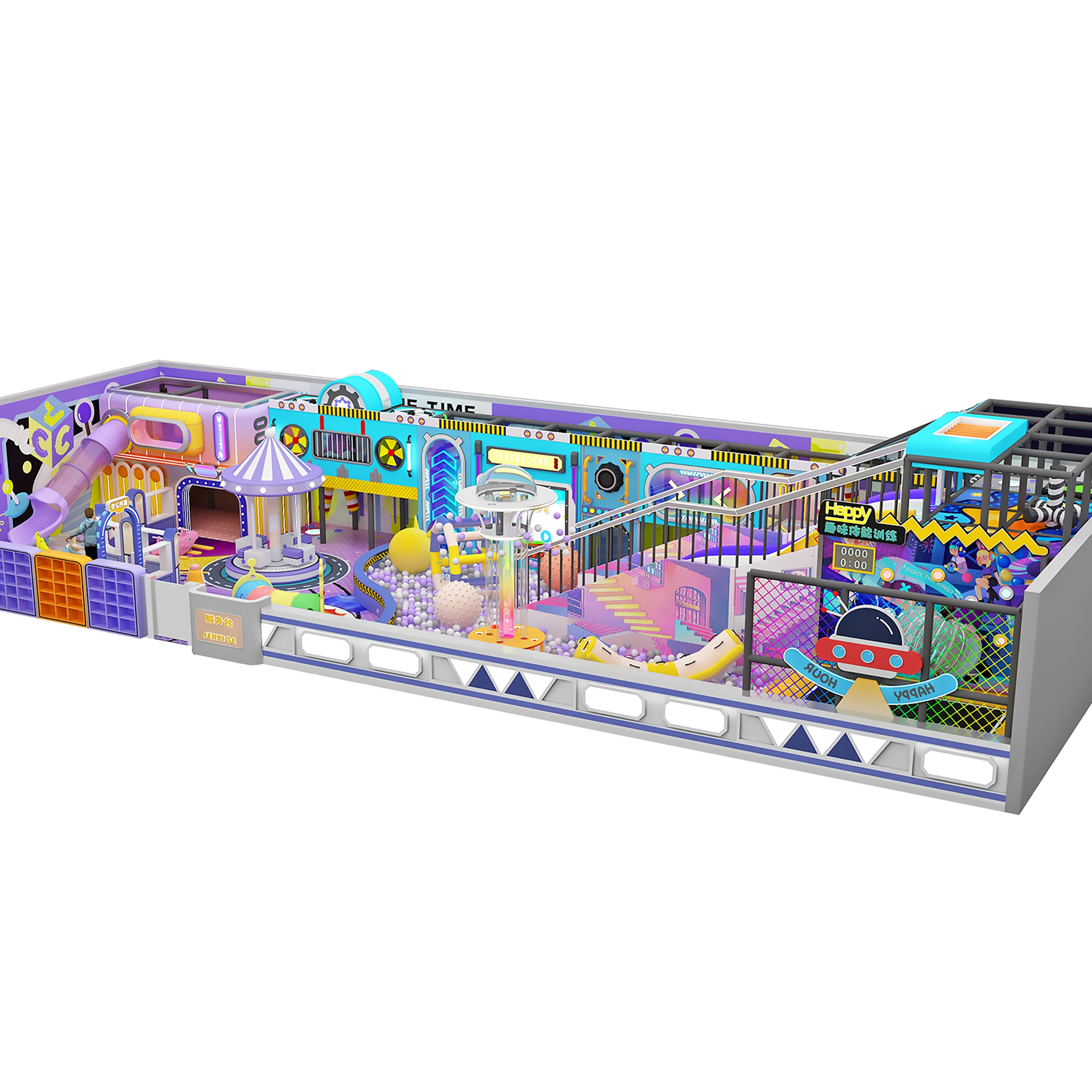 New Design Professional Themed Playhouse Climbing Nets Indoor Playground Commercial Playgrounds Kid Soft Play Equipment