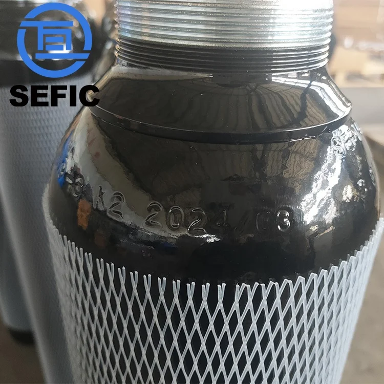 Tped Iso Certificate 10l 150bar Refillable Empty High-Quality Steel Tped CO2 Gas Cylinder For Asia Market