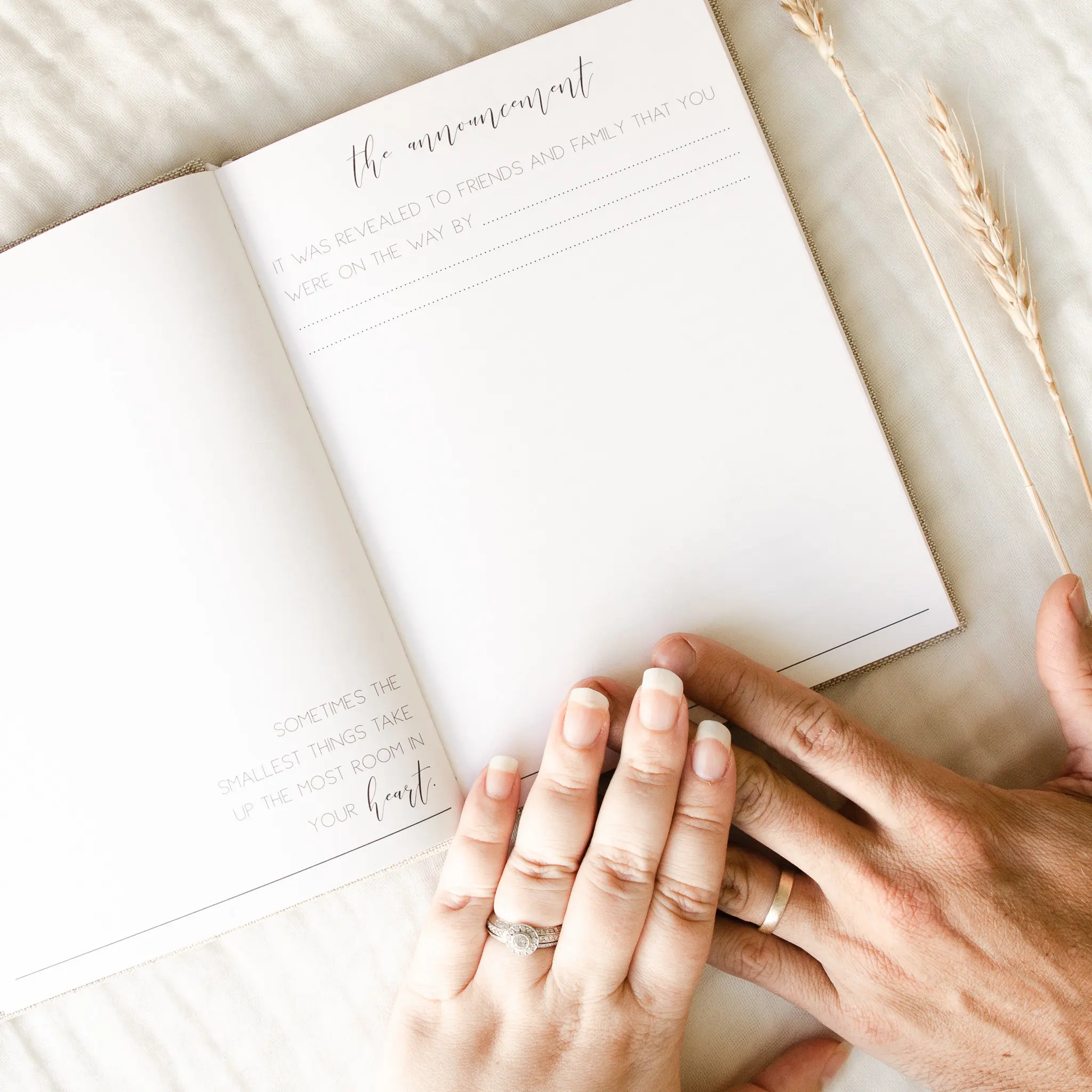 LABON Baby Pregnancy Journal Hello Little Mama Planner New Mom Diary Appointment Gender Neutral Keepsake Memory Book