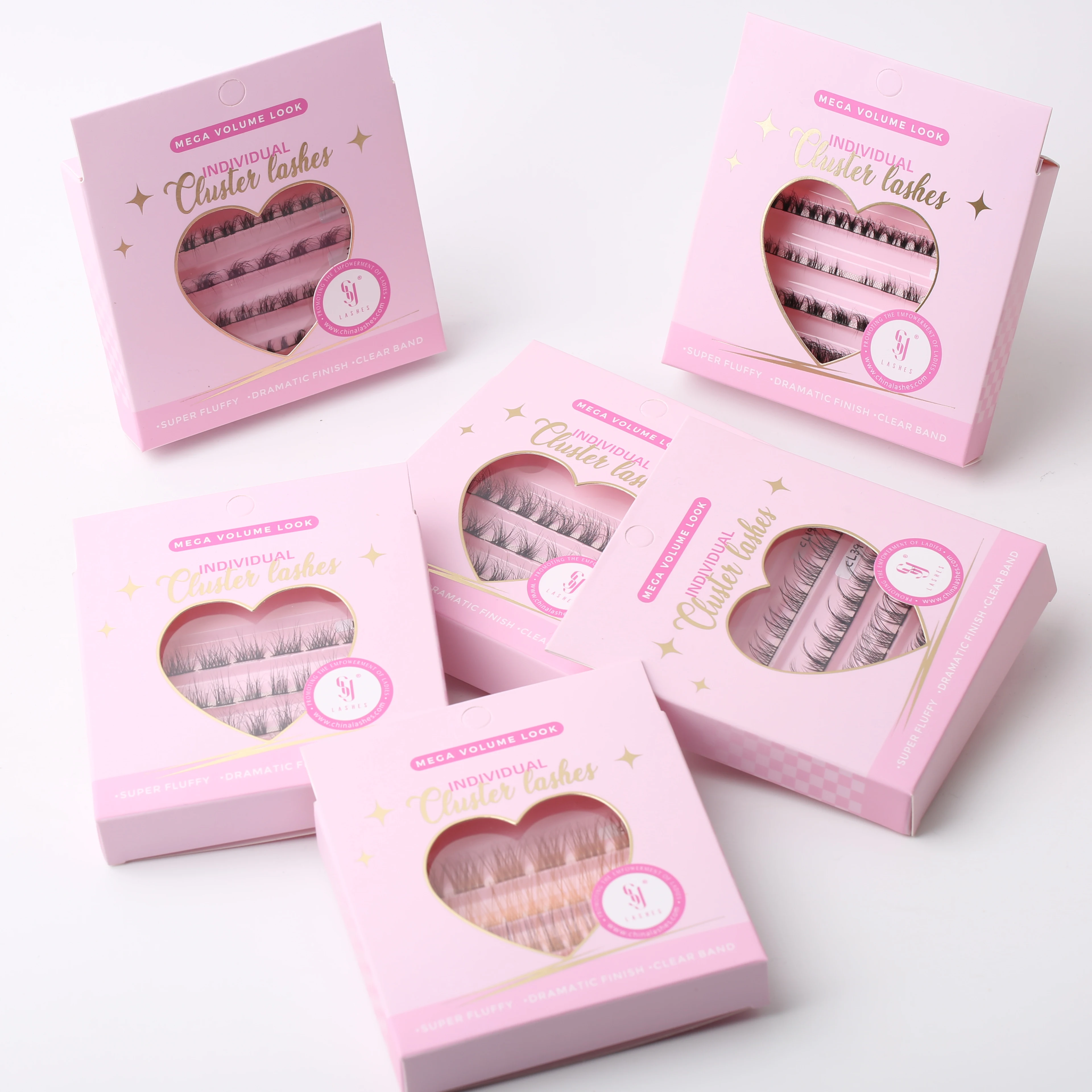 Long Lasting Band Press on Segment Lash No Glue Needed Cluster Lashes Pre-Bond Press-On Diy Eyelashes