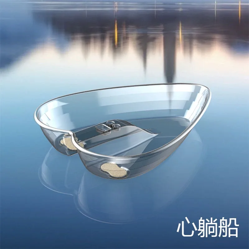 New design small plastic transparent double rowing boats crystal canoe/kayak clear bottom kayak with paddle