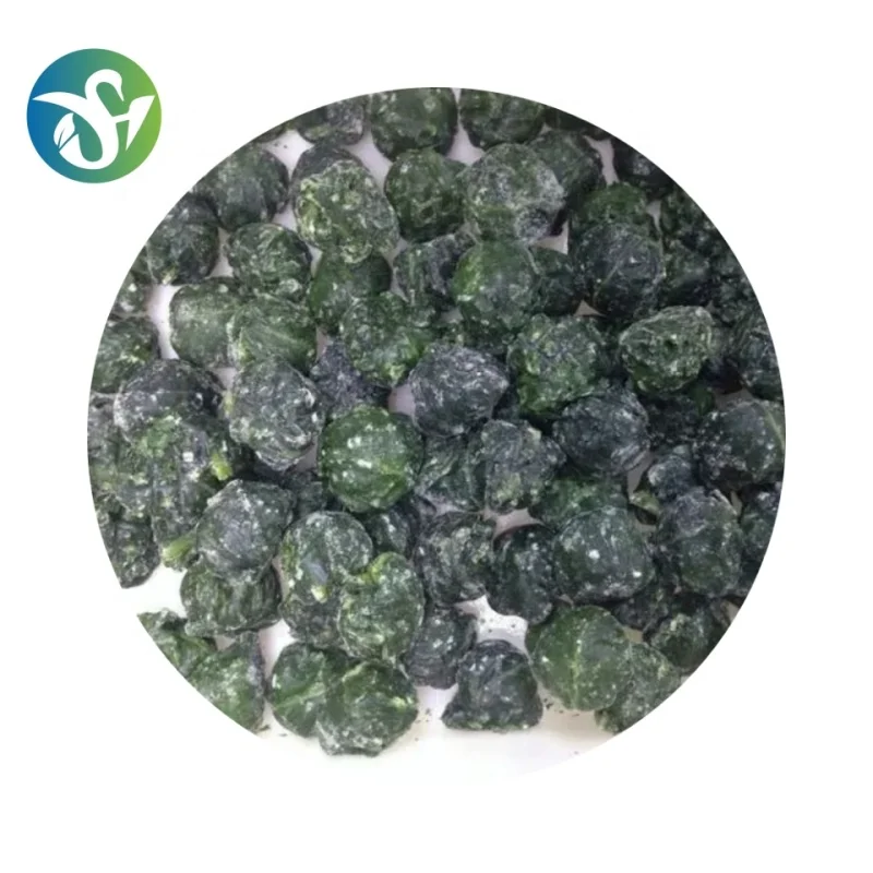 Factory Price IQF Frozen Spinach Balls Bulk and Retail Package IQF Frozen Vegetables