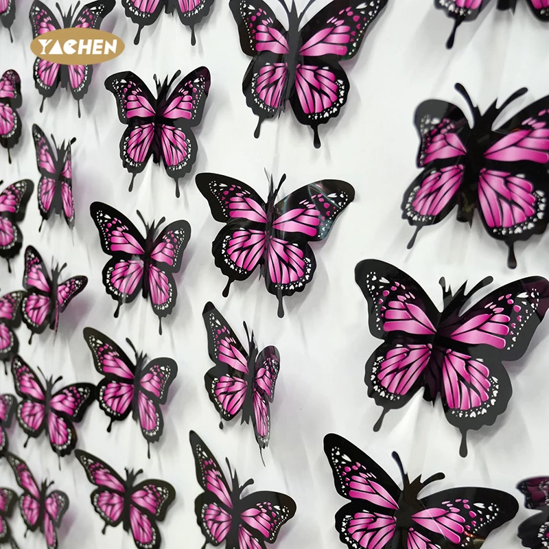 YACHEN Butterfly Hanging Garlands PET Party Streamers Decoration for Baby Shower Wedding Home Party Birthday Decorations