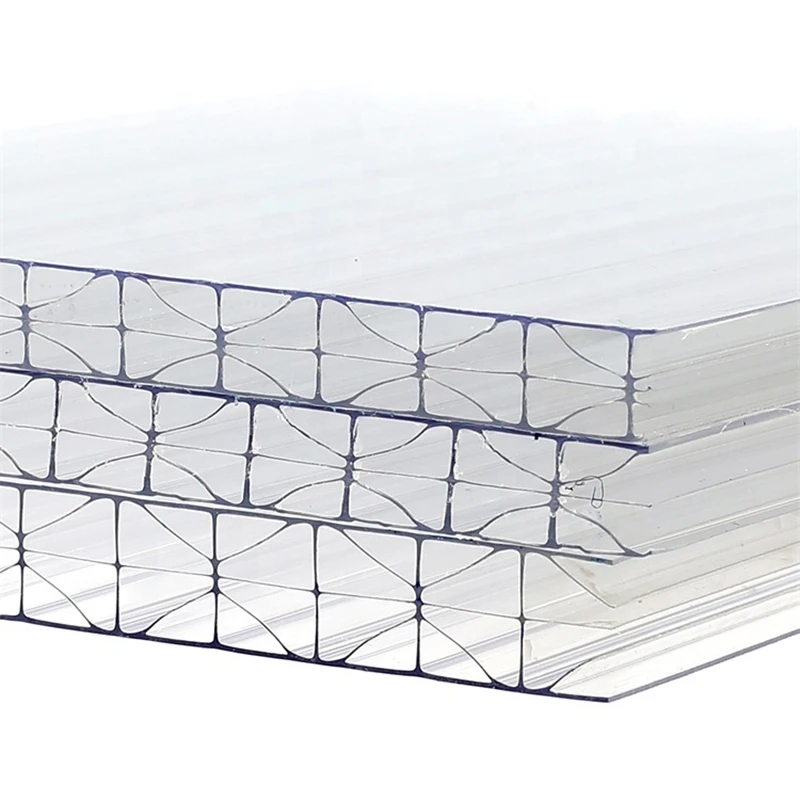 2024 Hot Selling PC Hollow Fire Resistant 10mm 16mm 18mm Twin Wall Multiwall Sheet Polycarbonate Greenhouse