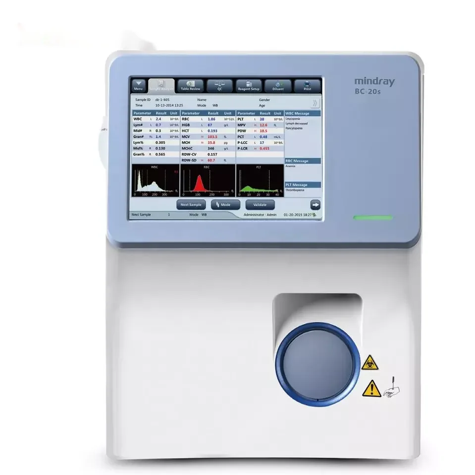 mindray bc 20  bc 20s  3 part poct cell counter cbc  machine blood  auto hematology analyzer