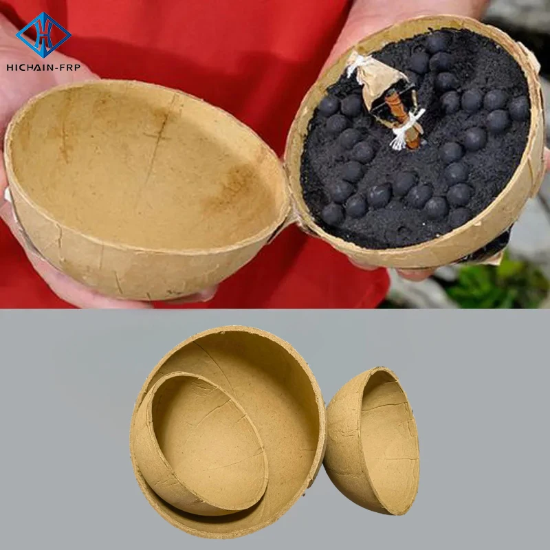 Display Shell Material Paper Hemisphere Casing Cover Round Ball For Pyrotechnic Fireworks Show