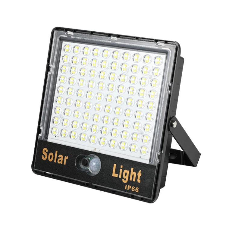 High Quality Outdoor waterproof solar PIR floodlight ip66 pir motion sensor flood light 100W 200W