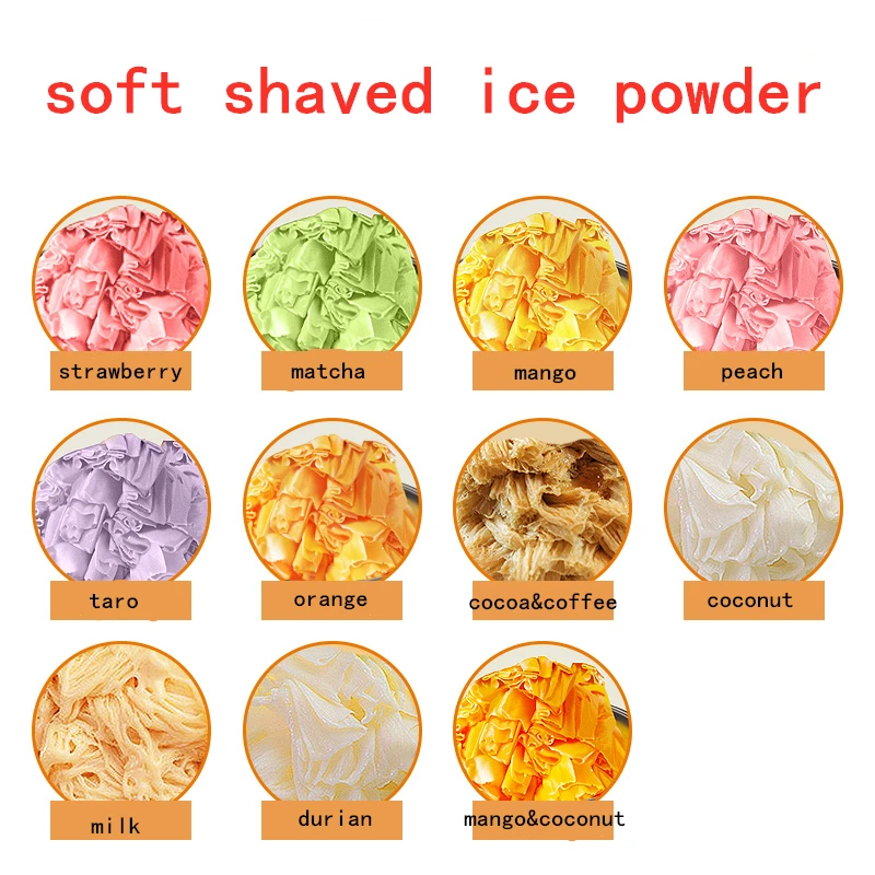 factory direct taro snow ice powder soft shaved ice powder 1kg fruity flavor snowflake powder