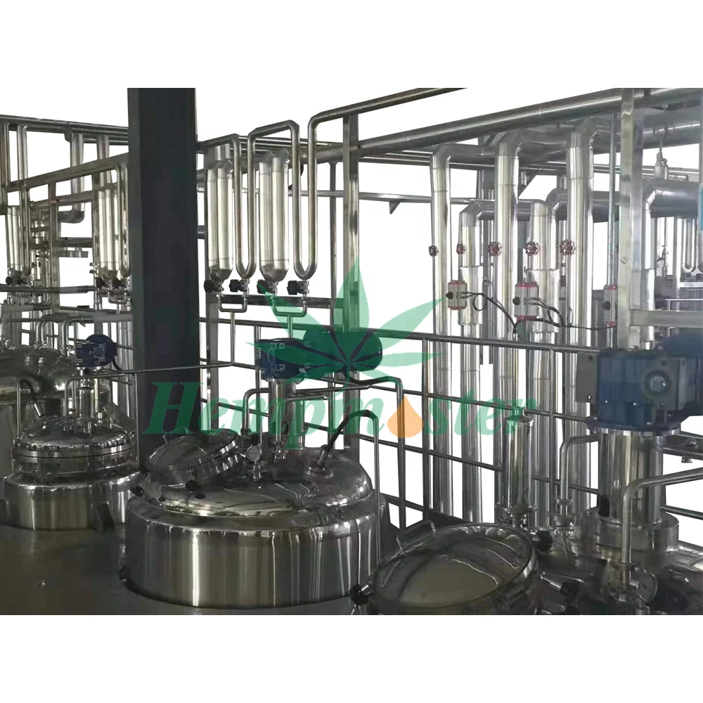 Оборудование для переработки конопли из нержавеющей стали для линии производства КБД