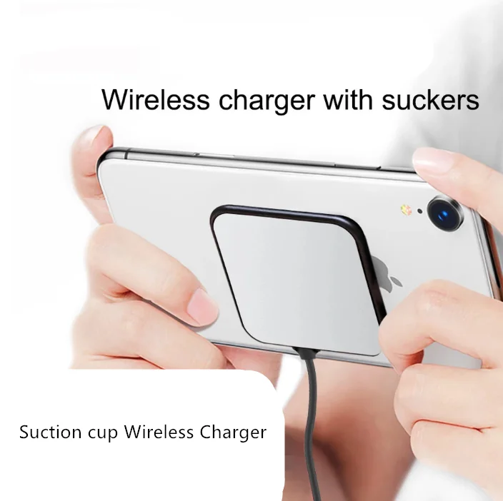 
QI Portable Wireless Charger Wireless Sucker Charger Pad Fast Charging Pad 10W for Samsung Galaxy Note 8 S8 For iPhone XS MAX 