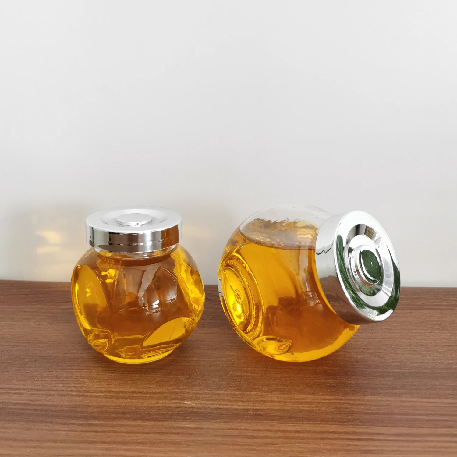 Unique Design 50ml 100ml 6oz 280ml 12oz 16oz Food Canning Round Mason Jar Glass Storage Jar With Lids