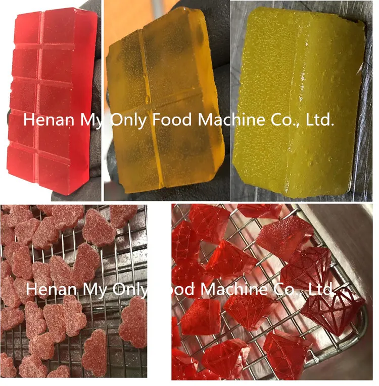 
Hard candy or gummy jelly cutter and straw filling machine 