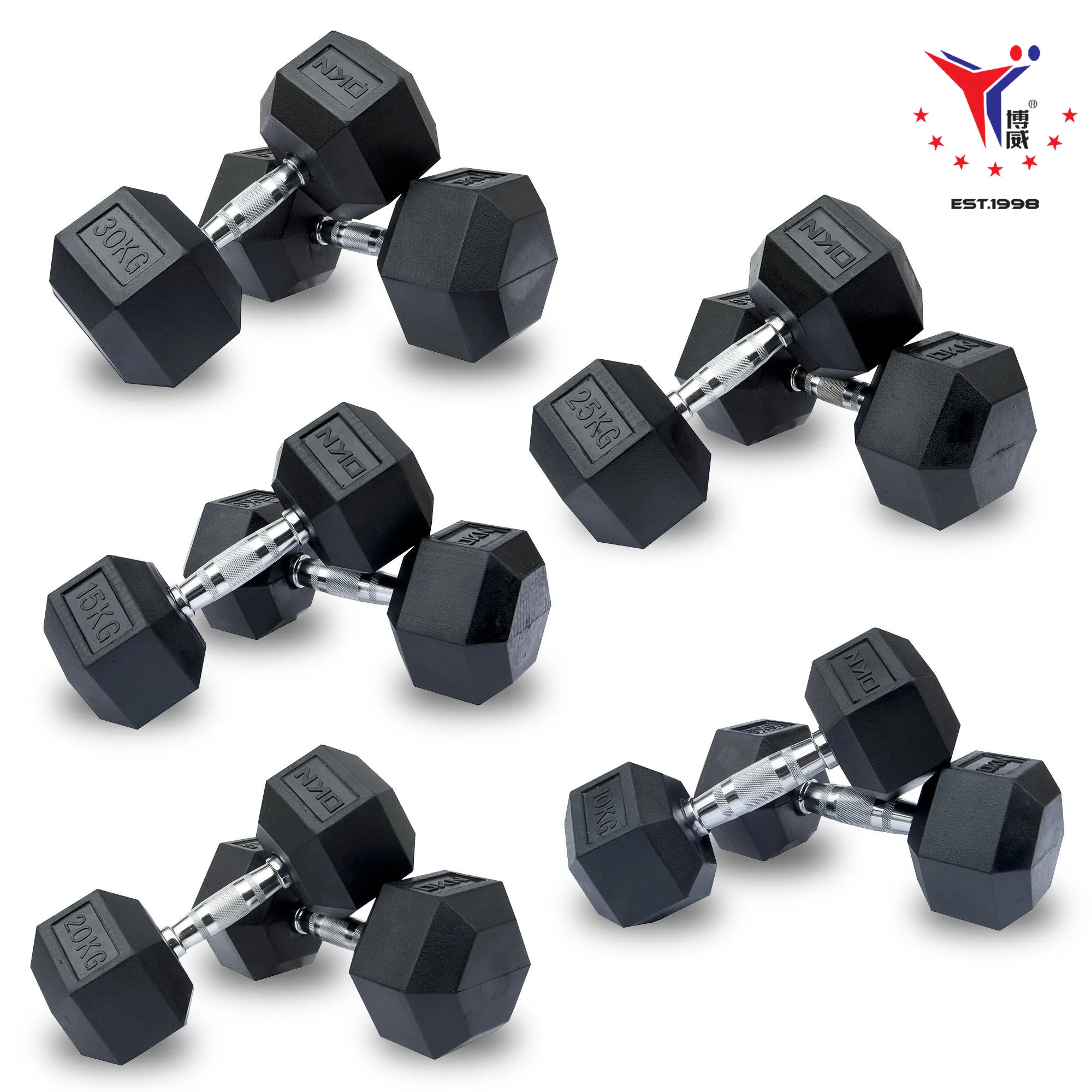 Wholesale Gym Fitness Accessories Hexagon Dumbbell Set