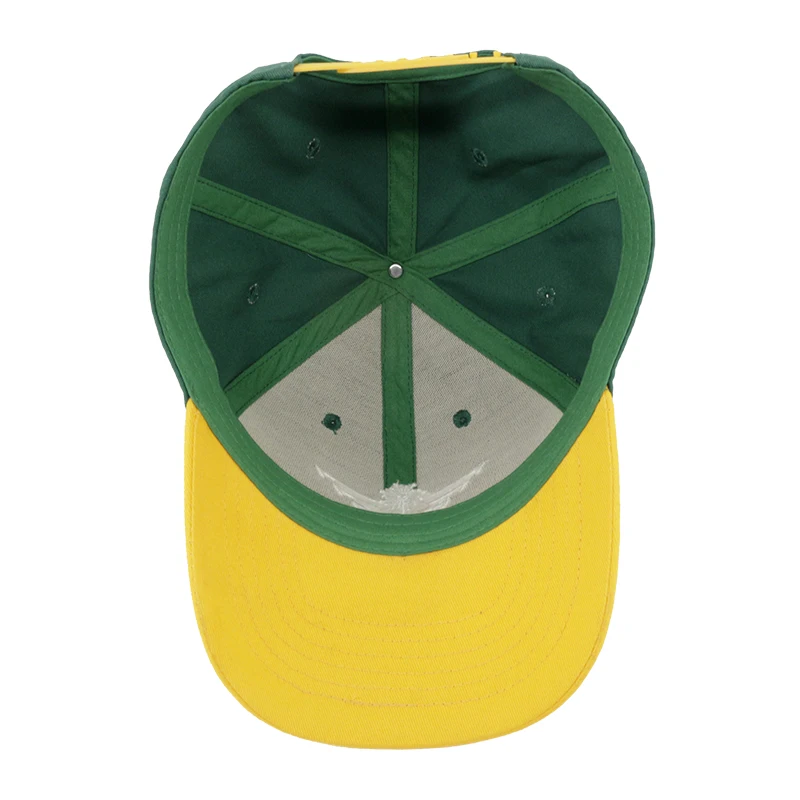 Supplier Custom Design Structured Cotton 6 Panel Embroidered Logo Two Tone Hat Sports Baseball Cap