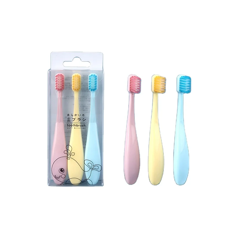 
The best-selling new design children travel soft toothbrush pack 3 