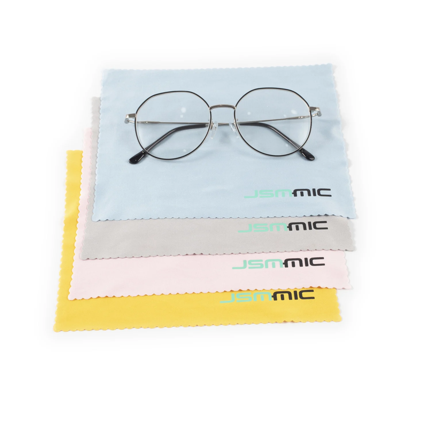 Custom Logo Screen printing Micro Fiber Microfiber Sunglasses Glasses Optical Lens Cleaning Cloth For Watch and Eyewear