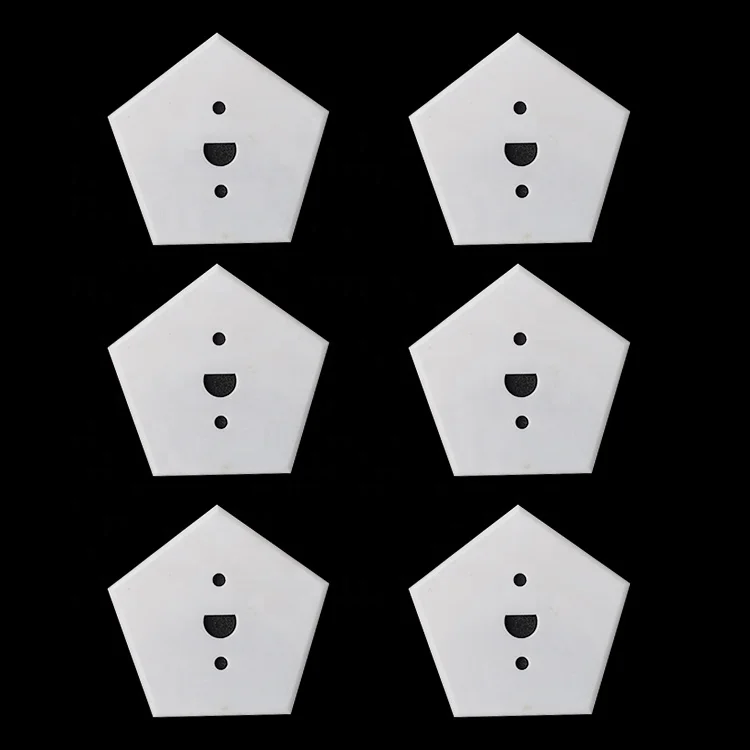 Ceramic pentagon cutting blade