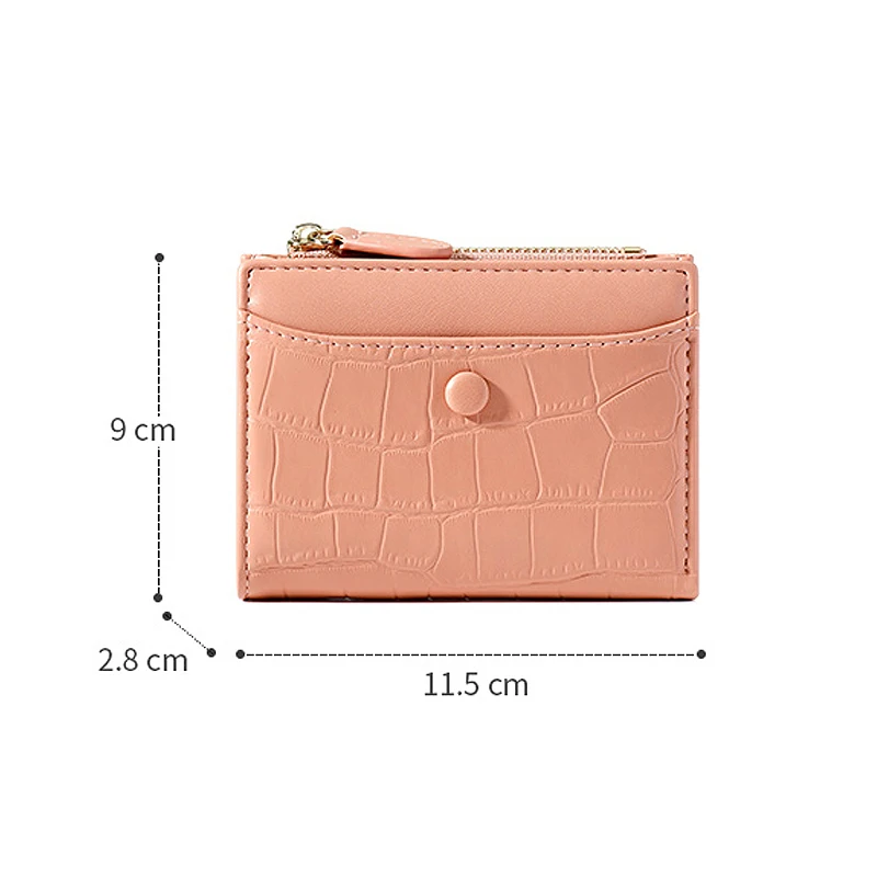 Small Wallet Women Pu Leather Female Zipper Coin Pocket Purse Short Money Change Mini Lady Wallet Low Price
