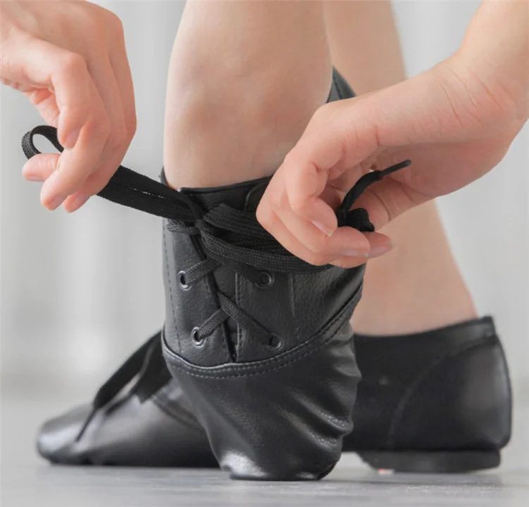 Мужские Танцевальные Туфли из ПУ кожи на низком каблуке, женская обувь для взрослых, тренировочная обувь с мягкой подошвой, обувь для йоги, балета, детские танцевальные туфли, оптовая продажа