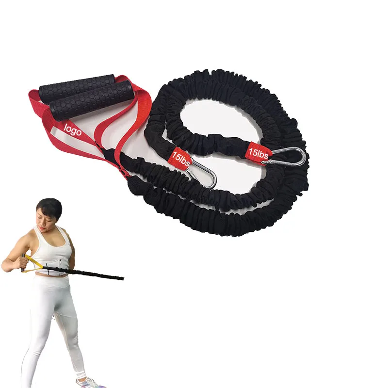 stroops bungee fitness gymarts sleeved bodybuilding custom 5 tubes workout soft cloth fabric nylon sleeve resistance bands set