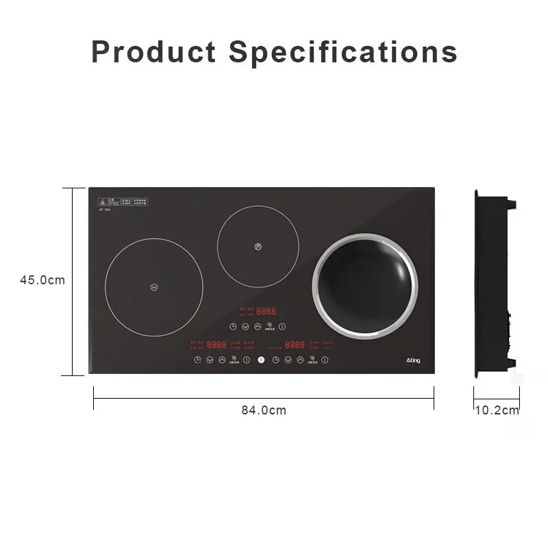 A China High quality manufacturer electrical 3 burner ceramic cook stove infrared cook hob induction cooker