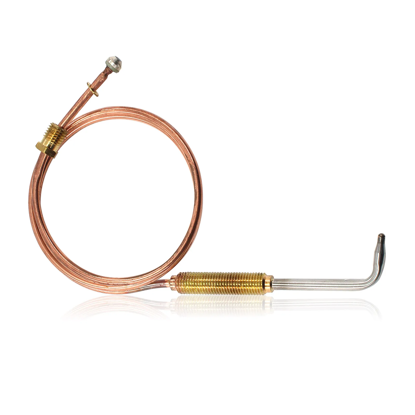 Elbow Head Gas Thermocouple for Fireplace Gas Range Stove High Temperature Resistance Thermocouple 600mm