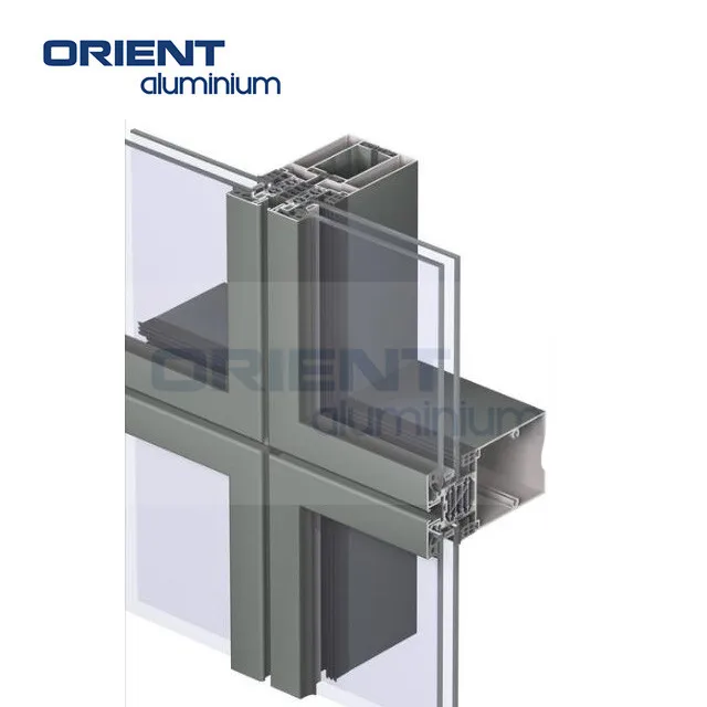 Orient Insulated Glass Curtain Wall Aluminum Alloy Energy Saving Soundproof Reflective