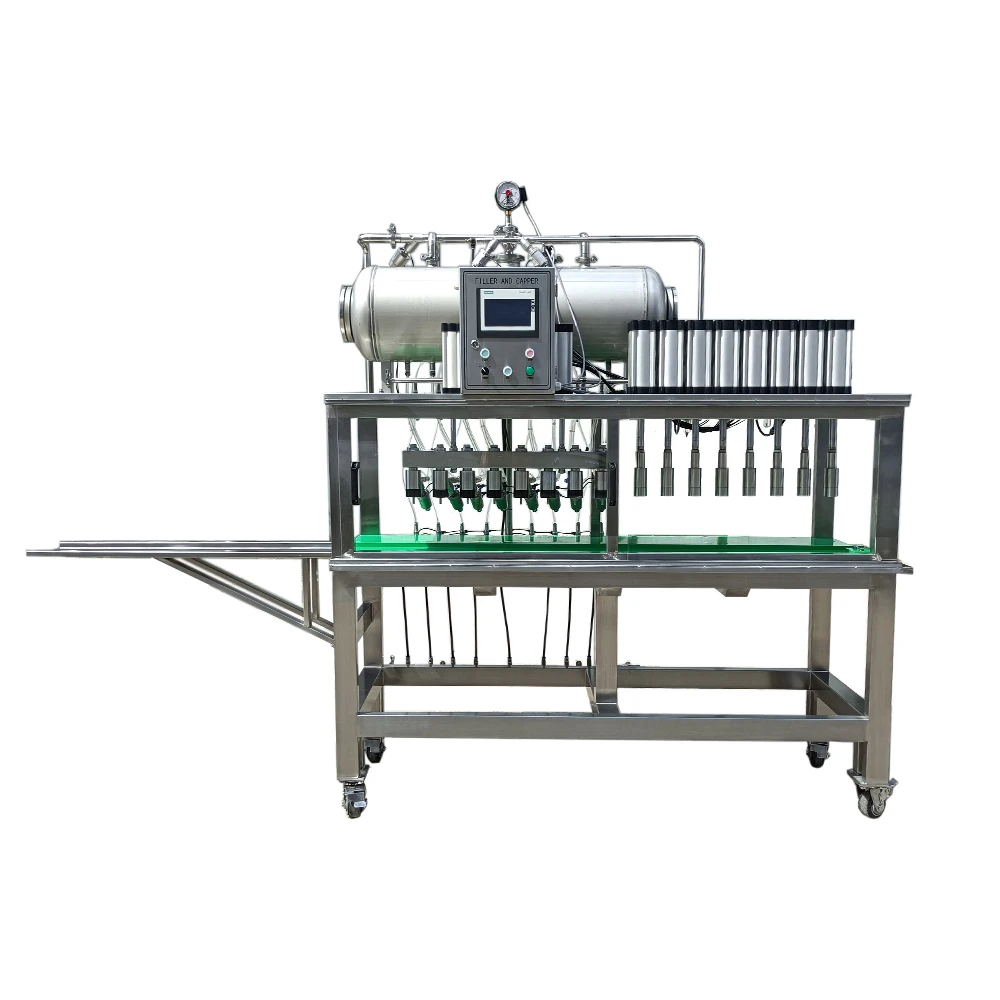 2022 HOT! Semi- automatic Beer Bottle Filling and Capping machine for small craft brewery
