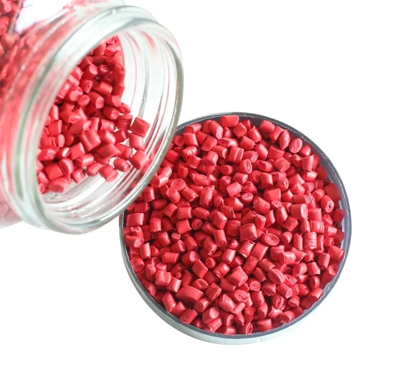 PS/PET /PE/ABS  Material Plastic Particles Red Masterbatch with Recycled and virgin  resin pellets granules Plastic Materials