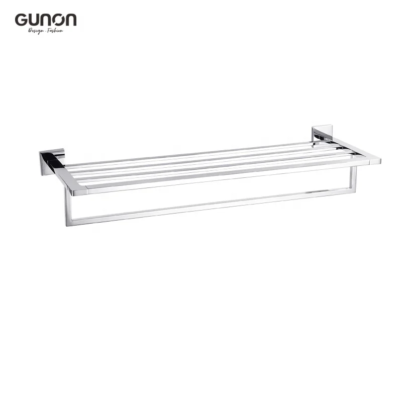 Brass Material 24 Inch Towel Bar Bathroom Assesories Towel Bar With Shelf