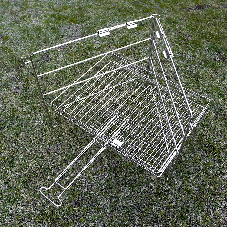 New Dtylr Stainless Steel Folding BBQ Barbecue Grill Mesh