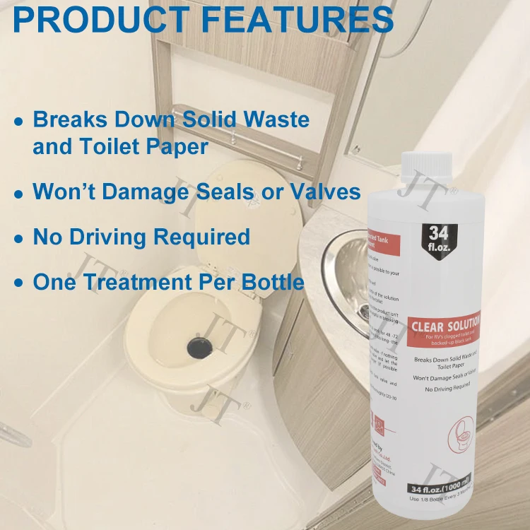 RV Holding Tank Treatment and Deodorizer - Digests Waste, Tissue, Paper for Black Tanks