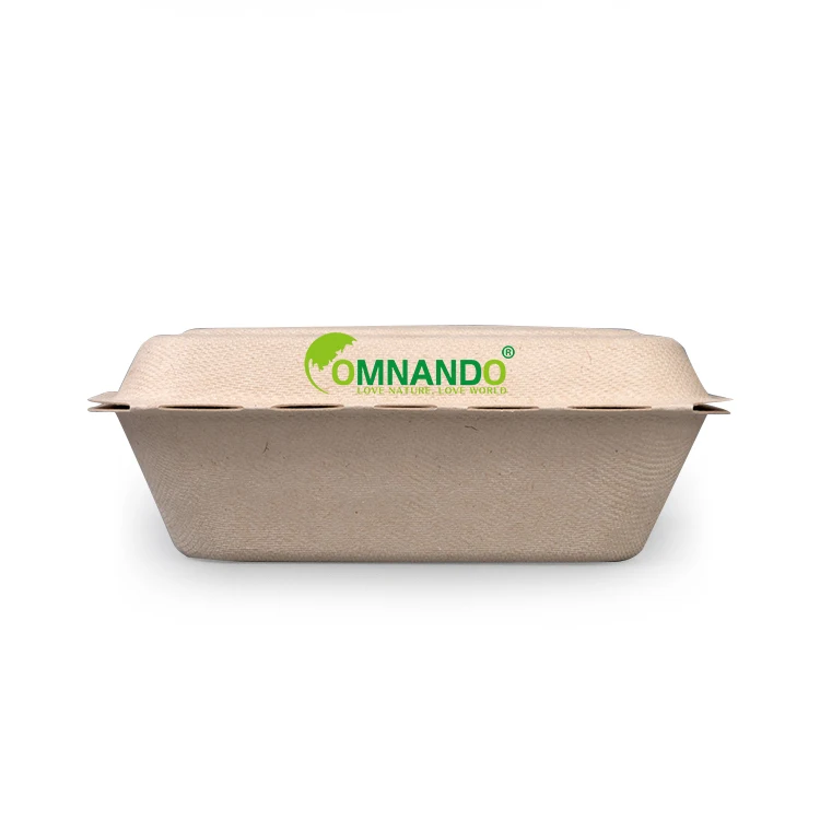 takeaway food packaging disposable box sugarcane sanitary tableware for restaurant hotel diner