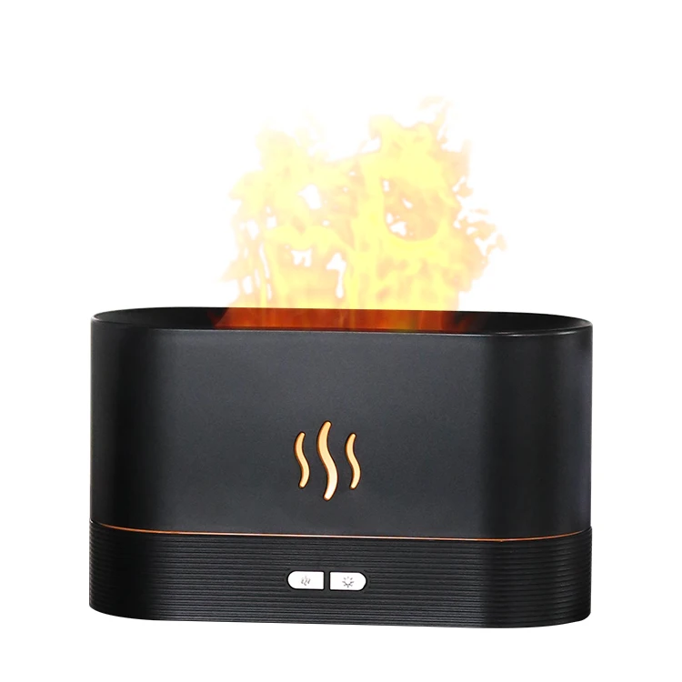 Kinscoter Flame Humidificador USB Portable Desktop Air Cooler Car Humidifier Flame Diffuser For Home