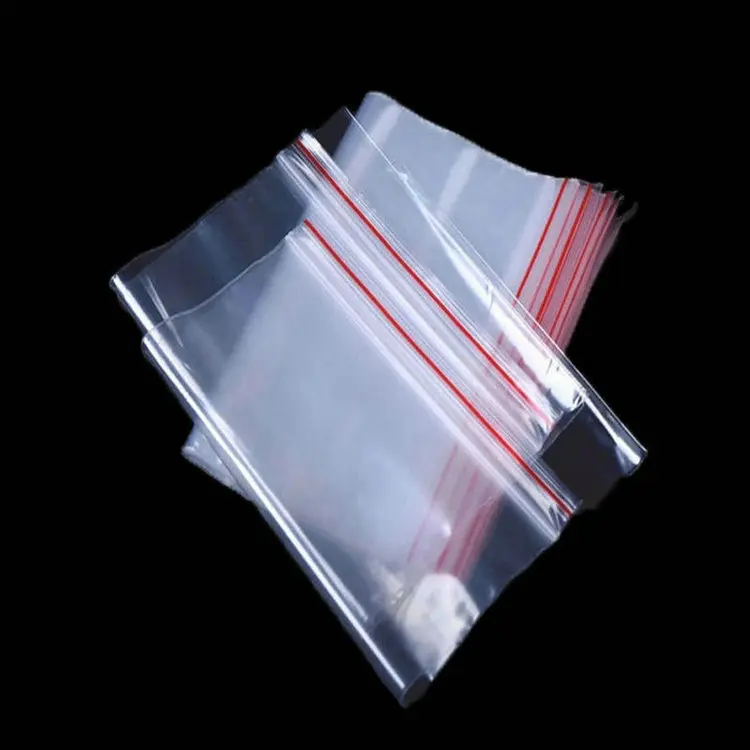 China Custom Transparent Water-resistant Ziplock Plastic Bags